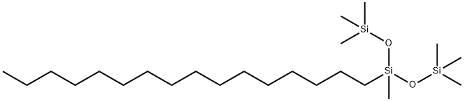 Hexadecyl-Methyl-Bis(Trimethylsilyloxy)Silane Struktur
