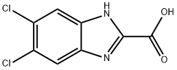 5,6-dichloro-1H-Benzimidazole-2-carboxylic acid 化学構造式