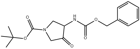1-Boc-4-(Cbz-amino)-3-pyrrolidinone Structure