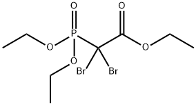 2,2-Dibromo-2-(diethoxyphosphinyl)acetic acid ethyl ester Structure
