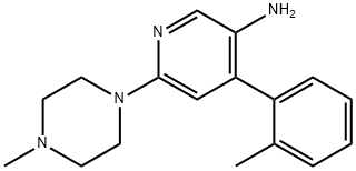 6-(4-methylpiperazin-1-yl)-4-(o-tolyl)pyridin-3-amine Structure