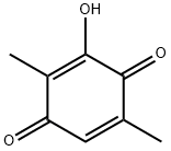 2,5-DIMETHYL-3-HYDROXY-1,4-BENZOQUINONE Structure