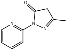 2,4-二氢-5-甲基-2-(2-吡啶)-3H-吡唑-3-酮, 29211-49-2, 结构式