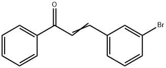 (E)-3-(3-bromophenyl)-1-phenylprop-2-en-1-one 结构式
