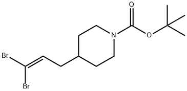 tert-butyl 4-(3,3-dibromoallyl)piperidine-1-carboxylate Structure