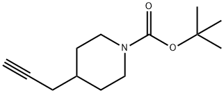 tert-butyl 4-(prop-2-ynyl)piperidine-1-carboxylate 结构式