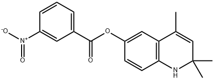 2,2,4-trimethyl-1,2-dihydroquinolin-6-yl 3-nitrobenzoate,304872-17-1,结构式