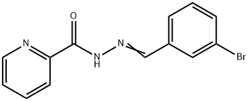 N'-(3-bromobenzylidene)-2-pyridinecarbohydrazide Struktur