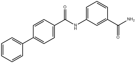 N-[3-(aminocarbonyl)phenyl]-4-biphenylcarboxamide Structure