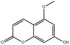 5-Methoxy-7-hydroxycoumarin Structure