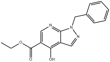 1-Benzyl-4-hydroxy-1H-pyrazolo[3,4-b]pyridine-5-carboxylic acid ethyl ester