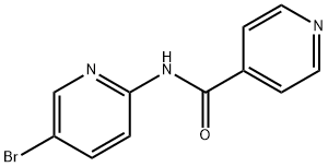 N-(5-bromo-2-pyridinyl)-4-Pyridinecarboxamide Structure