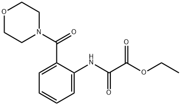 ethyl {[2-(morpholin-4-ylcarbonyl)phenyl]amino}(oxo)acetate 结构式