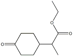 Ethyl 2-(4-Oxocyclohexyl)propanoate Structure