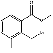 2-(ブロモメチル)-3-ヨード安息香酸メチル 化学構造式