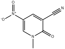 1-Methyl-5-nitro-2-oxo-1,2-dihydro-pyridine-3-carbonitrile Structure