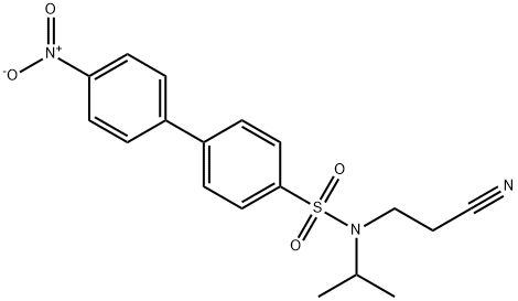 N-(2-cyanoethyl)-4'-nitro-N-isopropyl[1,1'-biphenyl]-4-sulfonamide,313496-43-4,结构式