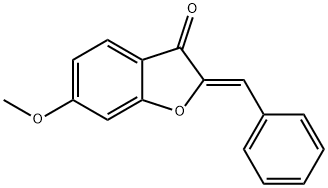 (2Z)-2-benzylidene-6-methoxy-1-benzofuran-3(2H)-one Structure