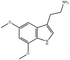 2-(5,7-二甲氧基吲哚-3-基)-乙胺,31363-75-4,结构式
