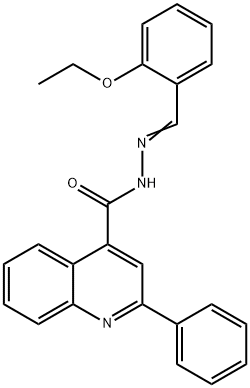 N'-[(E)-(2-ethoxyphenyl)methylidene]-2-phenylquinoline-4-carbohydrazide,314076-67-0,结构式