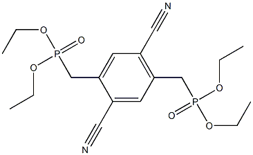 (2,5-二氰基-1,4-苯基-)二(亚甲基膦酸二乙酯),314270-67-2,结构式