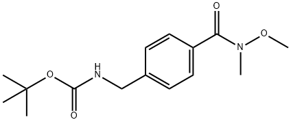 tert-butyl 4-(methoxy(methyl)carbamoyl)benzylcarbamate|