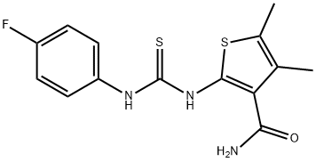 314766-67-1 2-({[(4-fluorophenyl)amino]carbonothioyl}amino)-4,5-dimethyl-3-thiophenecarboxamide