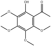 1-(2-hydroxy-3,4,5,6-tetramethoxyphenyl)ethanone 化学構造式