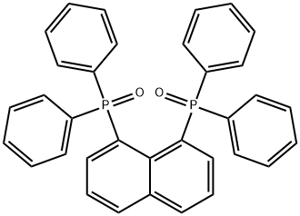 1,8-ビス(ジフェニルホスフィニル)ナフタレン 化学構造式