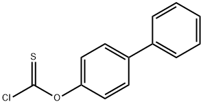 硫代氯甲酸-4-联苯酯 结构式