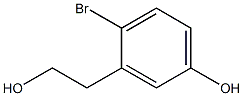 2-bromo-5-hydroxybenzeneethanol Structure