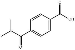 4-(2-methyl-1-oxopropyl)Benzoic acid Struktur