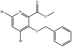 2-Pyridinecarboxylic acid,4,6-dibromo-3-(phenylmethoxy)-,methyl ester