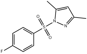 1-[(4-fluorophenyl)sulfonyl]-3,5-dimethyl-1H-pyrazole,321742-13-6,结构式
