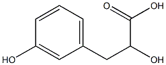 2-Hydroxy-3-(3-hydroxy-phenyl)-propionic acid Structure