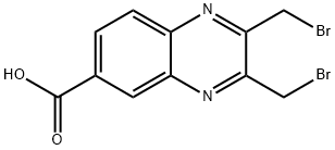 6-Quinoxalinecarboxylic acid, 2,3-bis(bromomethyl)- Structure