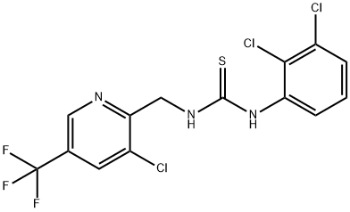 1-((3-Chloro-5-(trifluoromethyl)pyridin-2-yl)methyl)-3-(2,3-dichlorophenyl)thiourea Structure