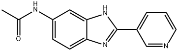 N-[2-(pyridin-3-yl)-1H-benzimidazol-5-yl]acetamide Struktur