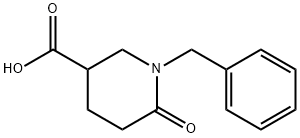 1-benzyl-6-oxo-piperidine-3-carboxylic acid Struktur
