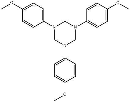 1,3,5-Tris(4-Methoxyphenyl)-1,3,5-Triazinane Structure