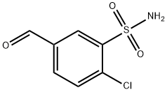 2-chloro-5-formylbenzenesulfonamide Structure