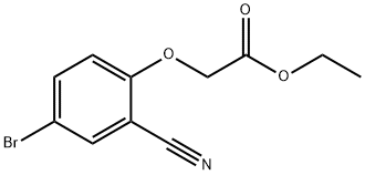 ethyl 4-bromo-2-cyanophenoxyacetate Structure