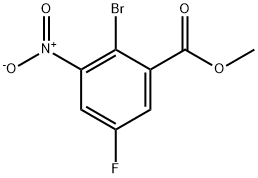 2-溴-5-氟-3-硝基苯甲酸甲酯, 328547-12-2, 结构式