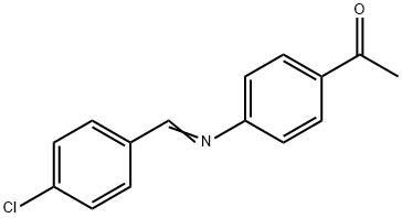 4'-(4-CHLOROBENZYLIDENEAMINO)ACETOPHENONE Structure