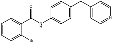 2-bromo-N-[4-(pyridin-4-ylmethyl)phenyl]benzamide,329921-02-0,结构式