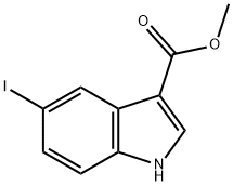 Methyl 5-iodo-1H-indole-3-carboxylate Struktur
