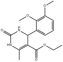 ethyl 4-(2,3-dimethoxyphenyl)-6-methyl-2-oxo-3,4-dihydro-1H-pyrimidine-5-carboxylate Struktur