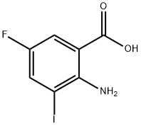2-Amino-5-fluoro-3-iodo-benzoic acid Struktur