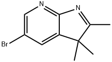 5-bromo-2,3,3-trimethyl-3H-pyrrolo[2,3-b]pyridine Struktur