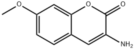 3-氨基-7-甲氧基-2H-1-苯并吡喃-2-酮,33259-31-3,结构式